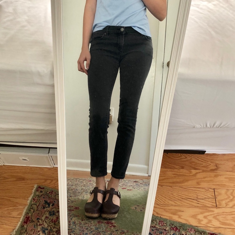 Dark Grey Loft Skinny Jeans